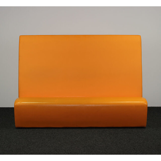 Ontvangstbank - Oranje Leder | 140 x 200 x 80 cm