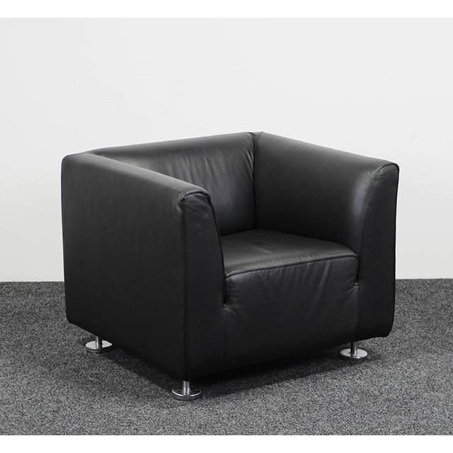 Gelderland 4800 Fauteuil - Zwart Leer Gelderland 4800 Fauteuil - Zwart Leer