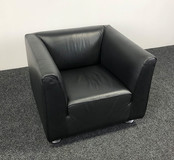 Gelderland 4800 Fauteuil - Zwart Leer Gelderland 4800 Fauteuil - Zwart Leer