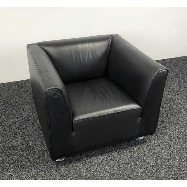 Gelderland 4800 Fauteuil - Zwart Leer Gelderland 4800 Fauteuil - Zwart Leer