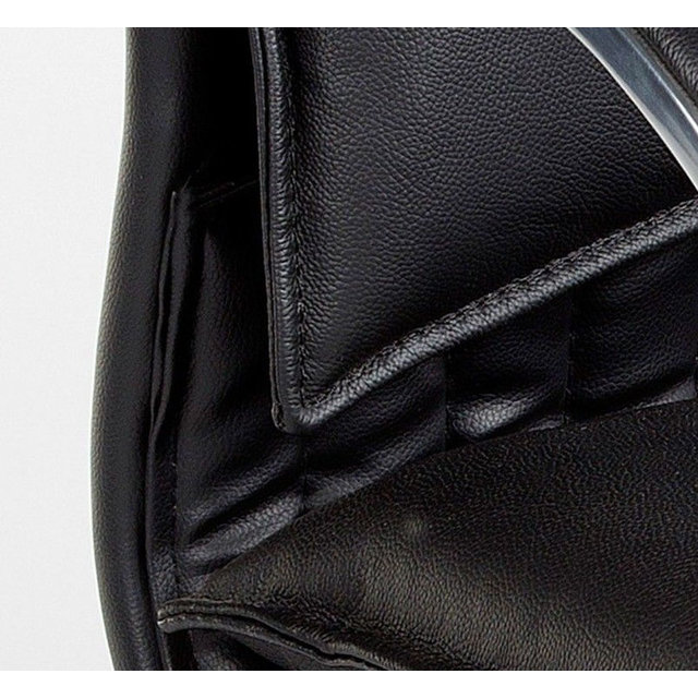 Luxe Vergaderstoel President - Zwart Leder