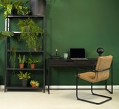 Vergaderstoel Rick | Grijs/Cognac