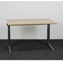 Ahrend Essa Knop Verstelbaar Bureau | 140 x 80 cm | Nieuw Midden Eiken Blad