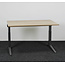 Ahrend Ahrend Essa Knop Verstelbaar Bureau | 140 x 80 cm | Nieuw Midden Eiken Blad