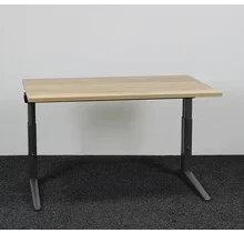 Ahrend Essa Knop Verstelbaar Bureau - Natuur Eiken Blad | 140 x 80 cm