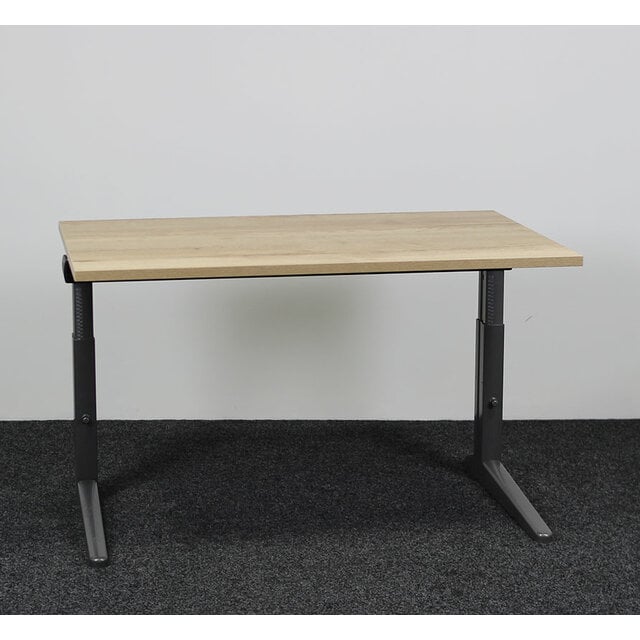 Ahrend Essa Knop Verstelbaar Bureau - Natuur Eiken Blad | 140 x 80 cm Ahrend Essa Knop Verstelbaar Bureau - Natuur Eiken Blad | 140 x 80 cm