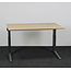 Ahrend Ahrend Essa Knop Verstelbaar Bureau | 140 x 80 cm | Nieuw Natuur Eiken Blad