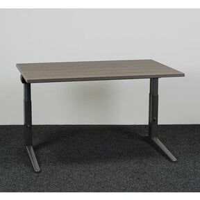 Ahrend Essa Knop Verstelbaar Bureau - Donker Eiken Blad | 140 x 80 cm