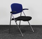 Drabert Conferentiestoel - Zwart & Blauw