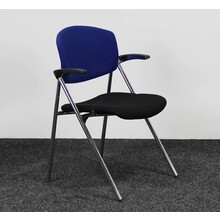 Drabert Conferentiestoel - Zwart & Blauw