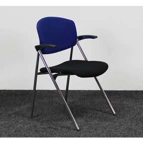 Drabert Conferentiestoel - Zwart & Blauw