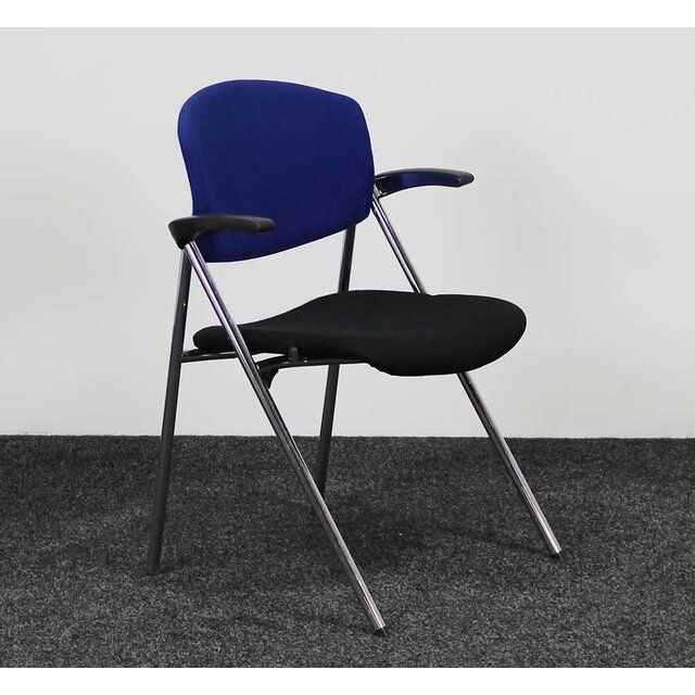 Drabert Conferentiestoel - Zwart & Blauw