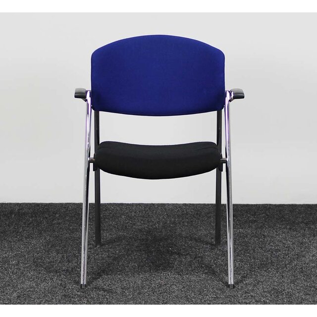 Drabert Conferentiestoel - Zwart & Blauw