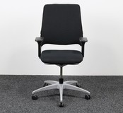 Drabert Salida Bureaustoel Zwart | Aluminium Onderstel