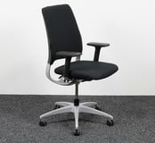 Drabert Salida Bureaustoel Zwart | Aluminium Onderstel