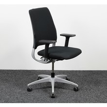 Drabert Salida Bureaustoel Zwart | Aluminium Onderstel