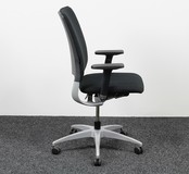 Drabert Salida Bureaustoel Zwart | Aluminium Onderstel