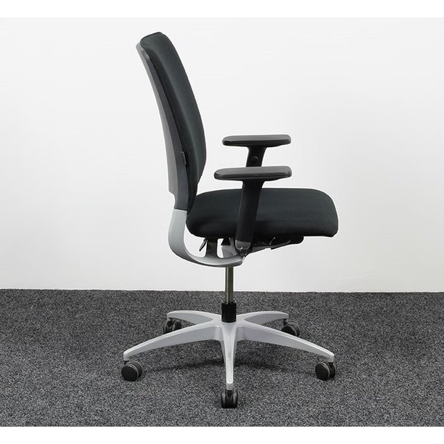 Drabert Salida Bureaustoel Zwart | Aluminium Onderstel