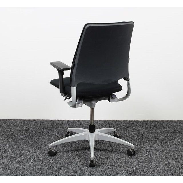 Drabert Salida Bureaustoel Zwart | Aluminium Onderstel