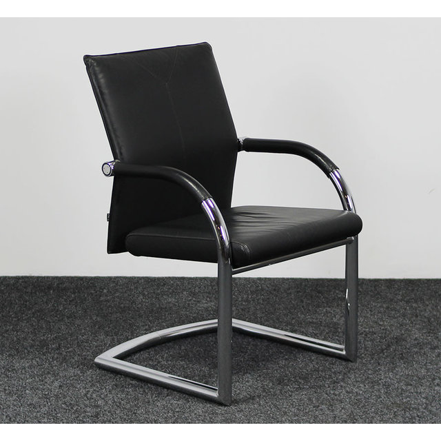 Klöber 984 Vergaderstoel Zwart Leder