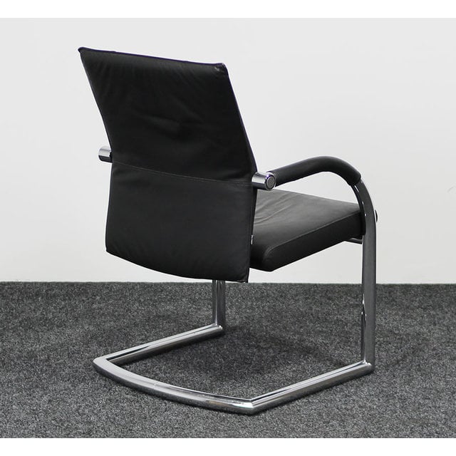 Klöber 984 Vergaderstoel Zwart Leder