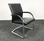 Klöber 984 Vergaderstoel Zwart Leder