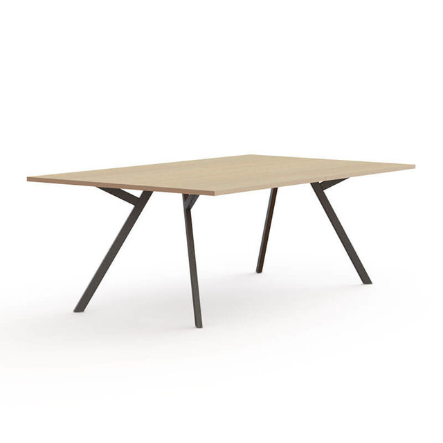 Vergadertafel Bridge Recht - 4 tot 8 Personen