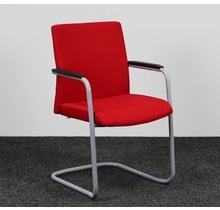 Lima Stoel - Rood | Aluminium Onderstel