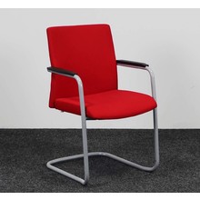 Lima Stoel Rood - Aluminium Onderstel