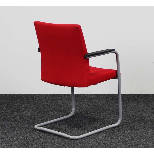 Lima Stoel Rood - Aluminium Onderstelv