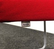 Lima Stoel Rood - Aluminium Onderstelv