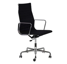 Vitra EA 119 Eames Bureaustoel | Zwart & Chroom