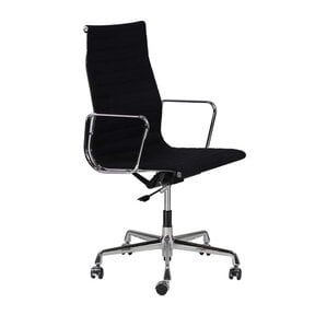 Vitra EA 119 Eames Bureaustoel | Zwart & Chroom