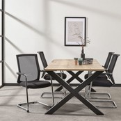 Industriële Vergadertafel - 200 x 100 cm