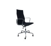 Vitra EA 119 Eames Bureaustoel | Zwart & Chroom
