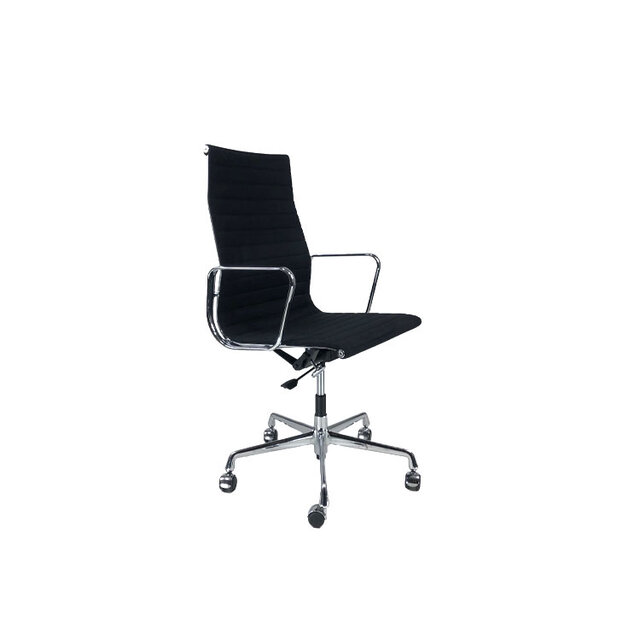 Vitra EA 119 Eames Bureaustoel | Zwart & Chroom