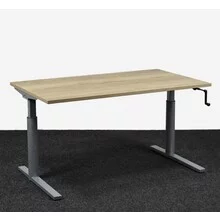 Gispen TM Slingerbureau - 140 x 80 cm | Grijs Onderstel