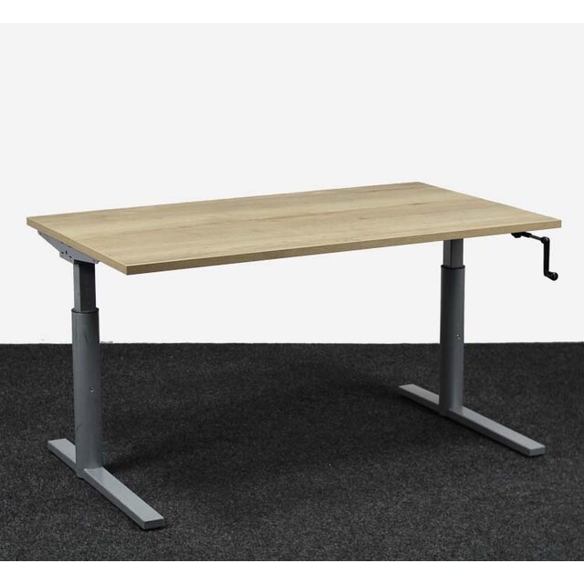 Gispen TM Slingerbureau Grijs 140 x 80 cm Gispen TM Slingerbureau Grijs 140 x 80 cm