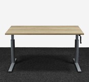Gispen TM Slingerbureau - 140 x 80 cm | Grijs Onderstel