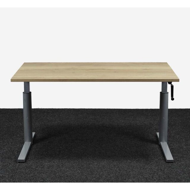 Gispen TM Slingerbureau - 140 x 80 cm | Grijs Onderstel