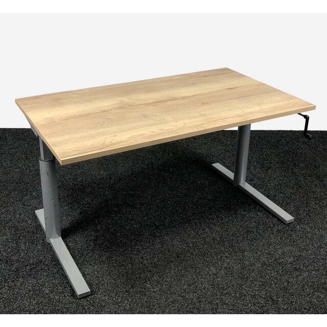 Gispen TM Slingerbureau - 140 x 80 cm | Grijs Onderstel