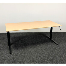 Gispen TM Slingerbureau - 160 x 80 cm | Zwart Onderstel