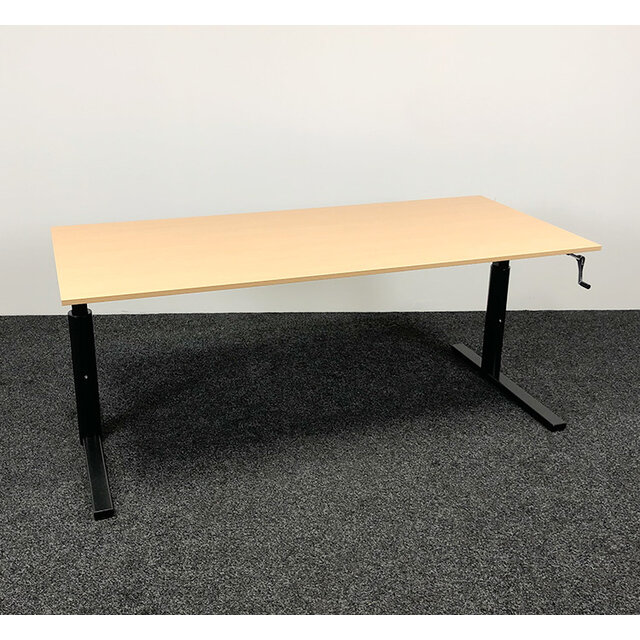 Gispen TM Slingerbureau - 160 x 80 cm | Zwart Onderstel