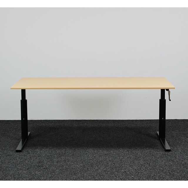 Gispen TM Slingerbureau - 160 x 80 cm | Zwart Onderstel