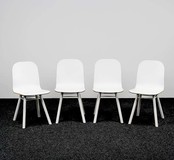 [SET] 4 Carvi Design Stoelen - Wit