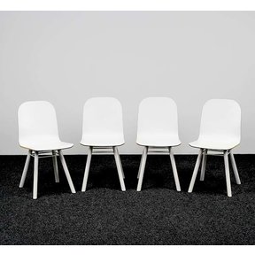 [SET] 4 Carvi Design Stoelen - Wit