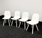 [SET] 4 Carvi Designstoelen Wit