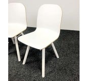 [SET] 4 Carvi Designstoelen Wit