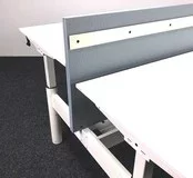 Refurbished Gispen TM Duo Bureau, Handslinger Verstelbaar - 180 x 80 cm Nieuw Blad Naar Keuze