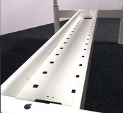 Refurbished Gispen TM Duo Bureau, Handslinger Verstelbaar - 180 x 80 cm Nieuw Blad Naar Keuze